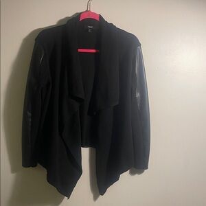 Simply Vera Vera Wang Black Waterfall Blazer